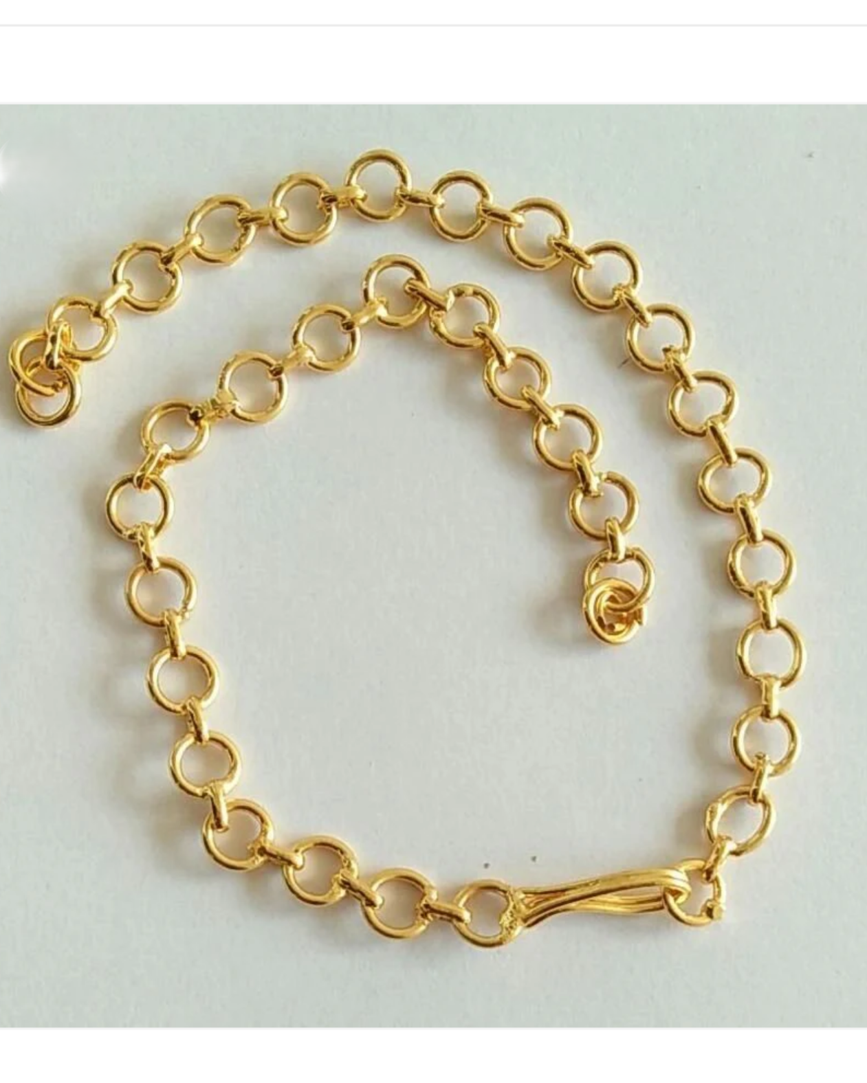 GOLD POLISH NECKLACE BACK CHAIN