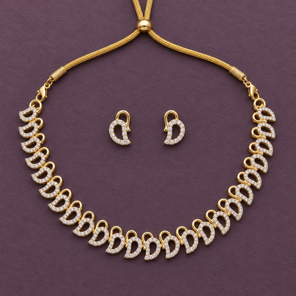 GOLDEN EIRA ZIRCONIA JEWELLERY SET