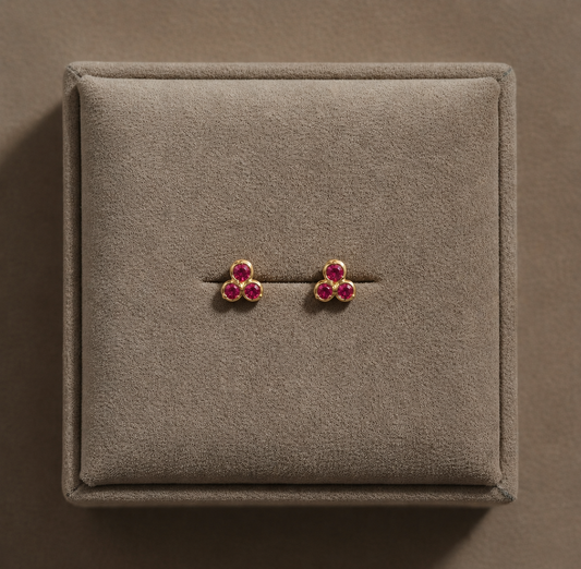 RUBY KRIYA STUD EARRINGS