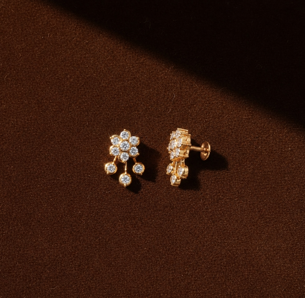 DIAMOND POOMAARI DETACHABLE STUD EARRINGS