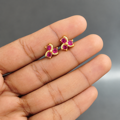 RUBY CHINNU STUD EARRINGS