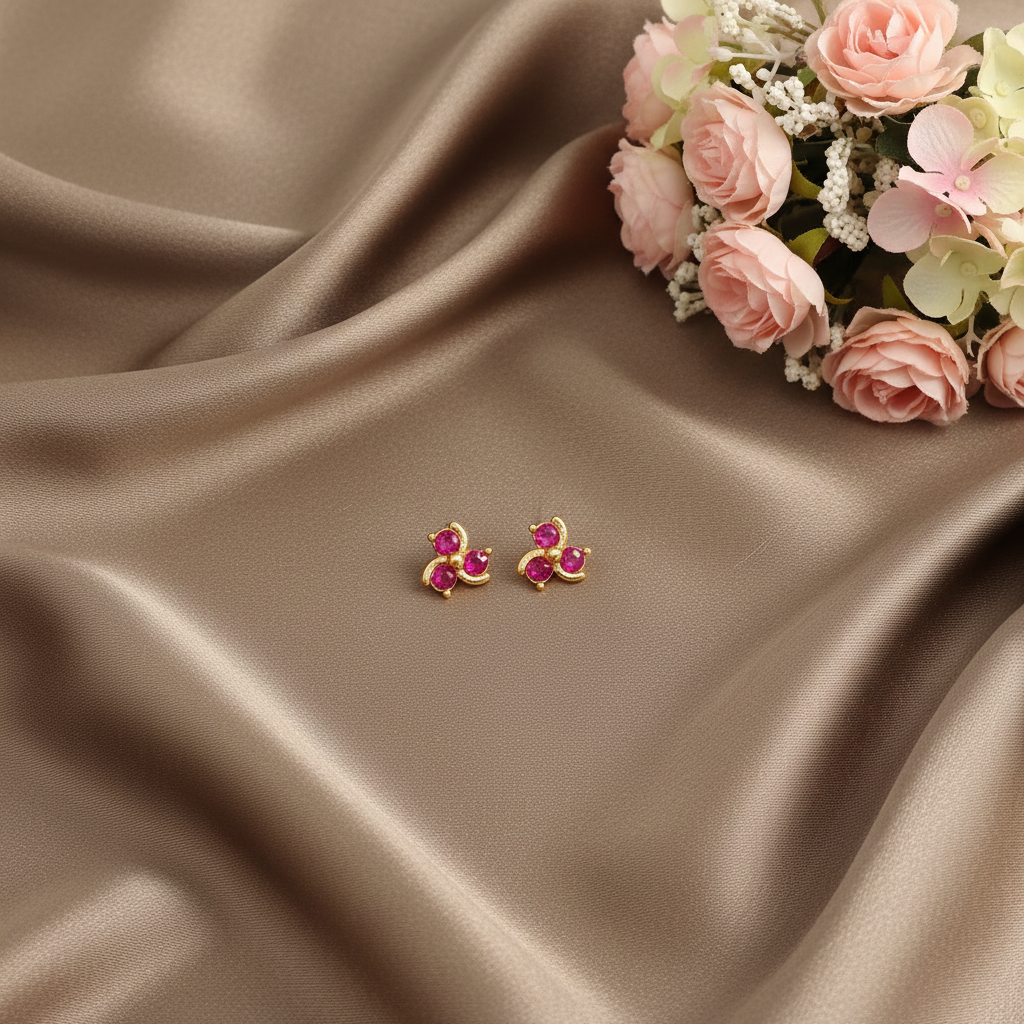RUBY CHINNU STUD EARRINGS