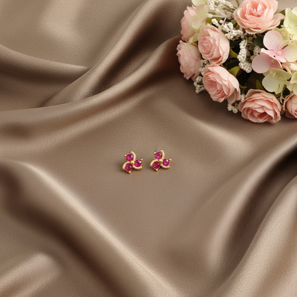 RUBY CHINNU STUD EARRINGS
