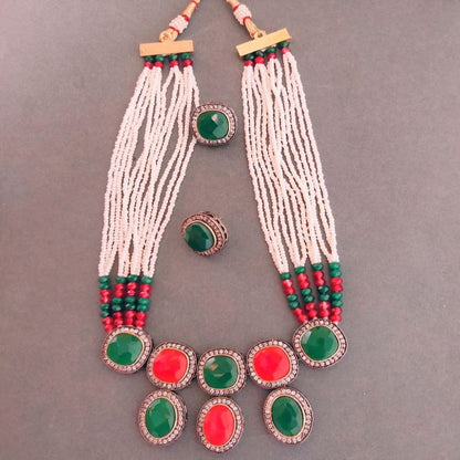 Multicolor necklace set