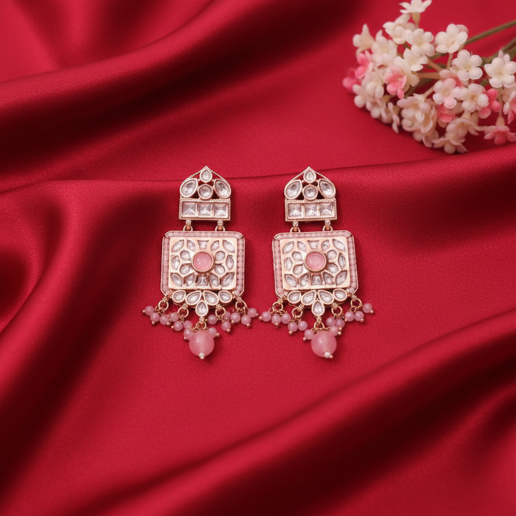 DIAMOND ORIGINAL KUNDAN DANGLER EARRINGS