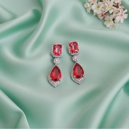 RUBY SOPHIA ZIRCONIA EARRINGS