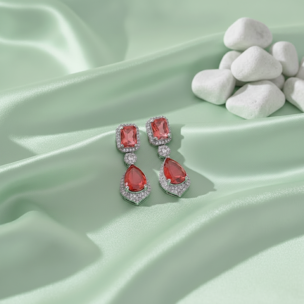 RUBY SOPHIA ZIRCONIA EARRINGS