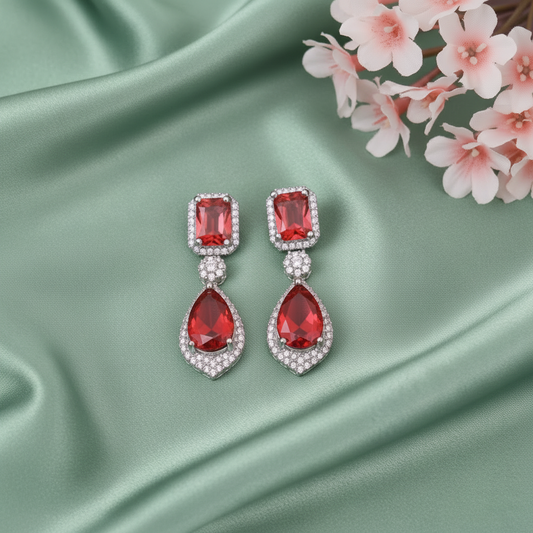RUBY SOPHIA ZIRCONIA EARRINGS
