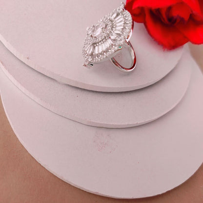 AVELINE ADJUSTABLE AMERICAN DIAMOND RING