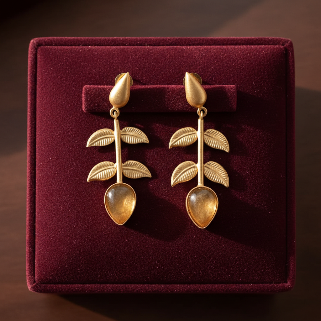 YELLOW AVYA STONE EARRINGS