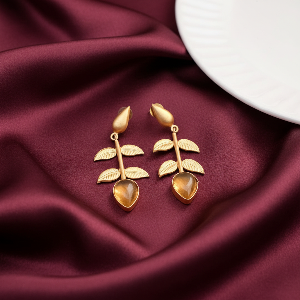YELLOW AVYA STONE EARRINGS