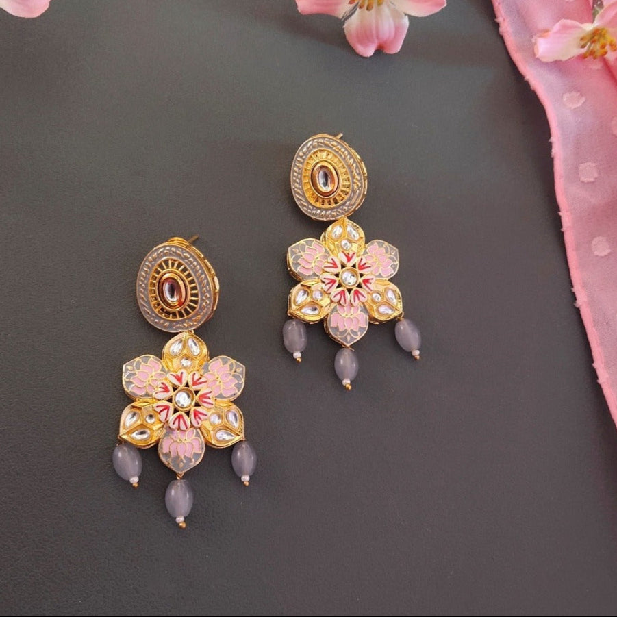 Pink earrings for girls
