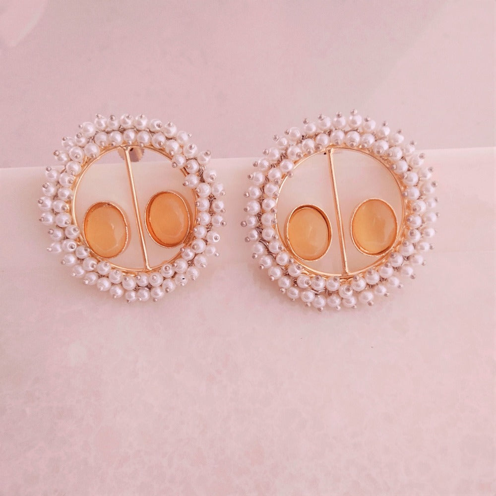 Yellow earrings for girls